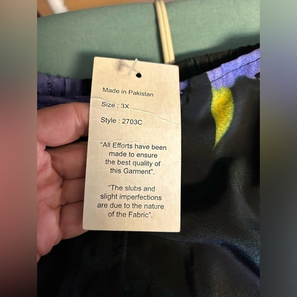 Esmeralda floral print faux wrap skirt - Picture 3 of 7